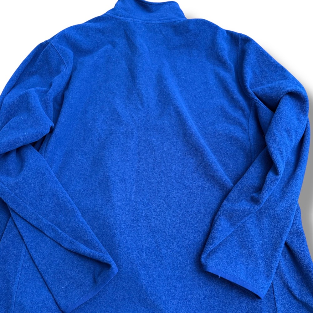 Eddie Bauer‎ Mens Blue Fleece 1/4 Zip Pullover Sweatshirt Top XXL Collard Pocket - Picture 3 of 10